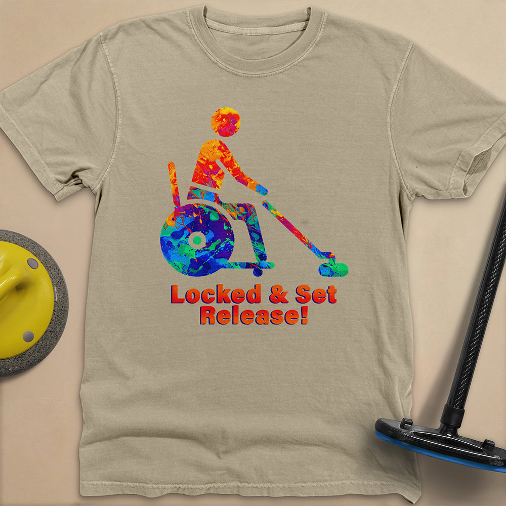 Wheelchair Curling Unisex Garment-Dyed Heavyweight T-Shirt