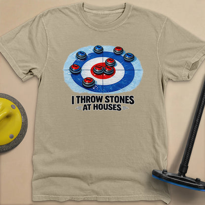 I Throw Stones at Houses Unisex Garment-Dyed Heavyweight T-Shirt