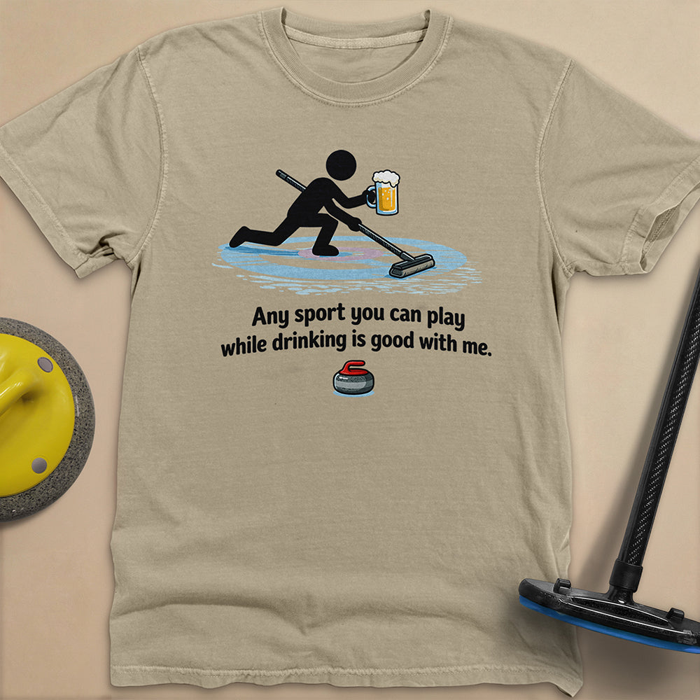 Drink and Play Unisex Garment-Dyed Heavyweight T-Shirt