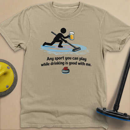 Drink and Play Unisex Garment-Dyed Heavyweight T-Shirt