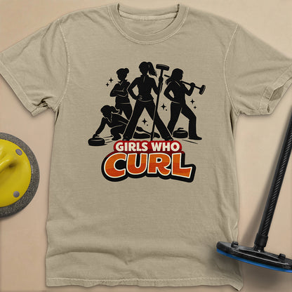 Girls Who Curl Unisex Garment-Dyed Heavyweight T-Shirt
