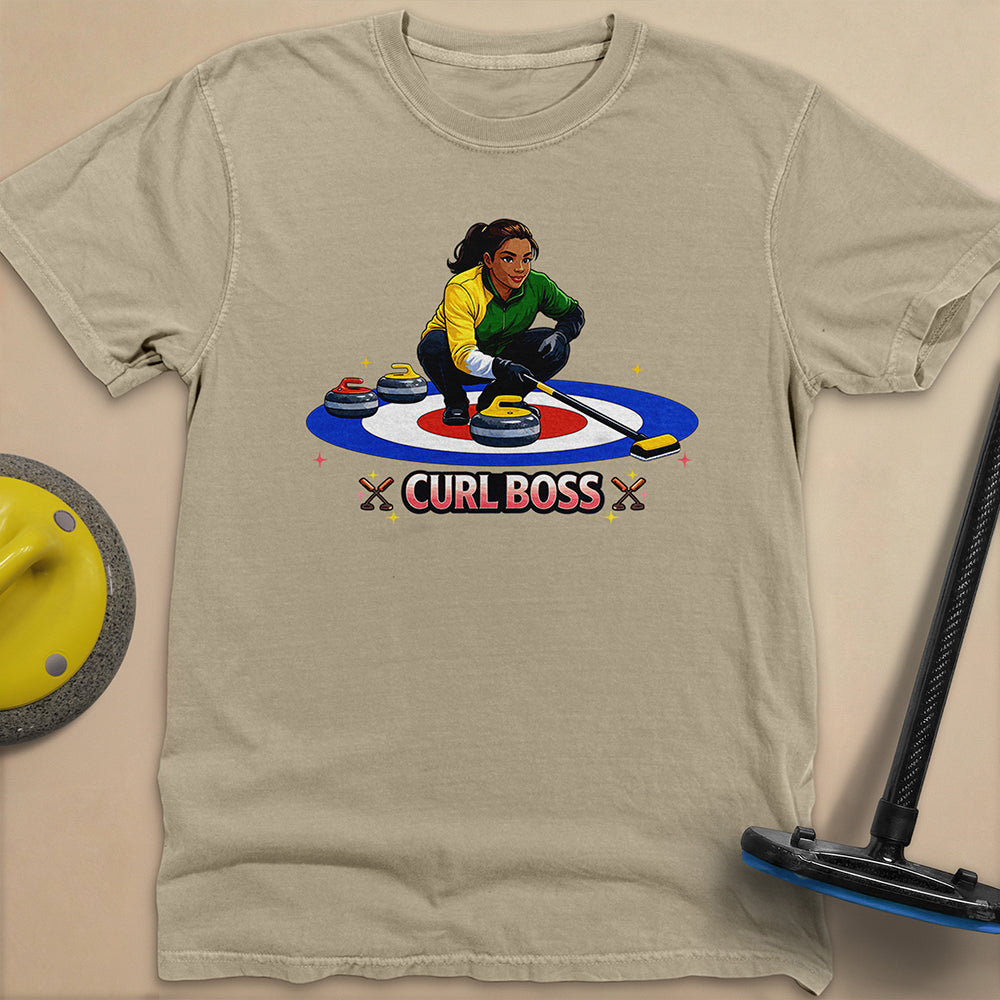 Curl Boss (A) Unisex Garment-Dyed Heavyweight T-Shirt