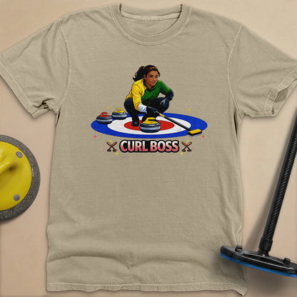 Curl Boss (A) Unisex Garment-Dyed Heavyweight T-Shirt