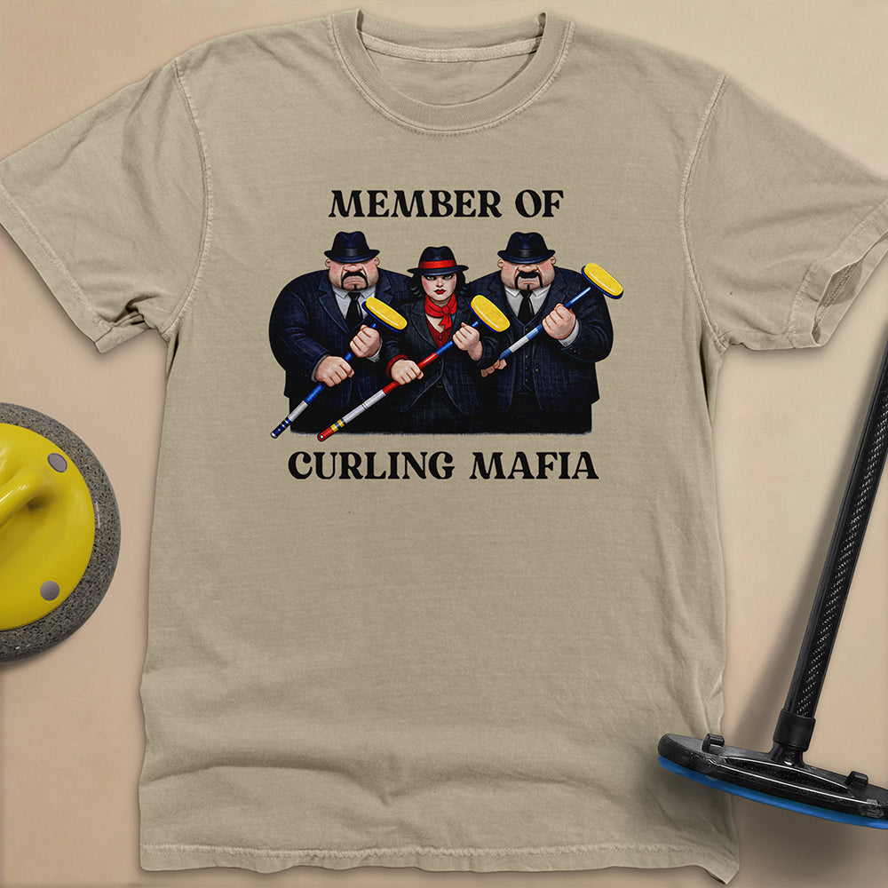 Curling Mafia Unisex Garment-Dyed Heavyweight T-Shirt
