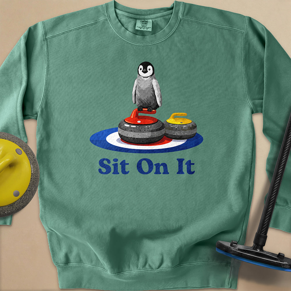 Sit On It Unisex Garment-Dyed Sweatshirt