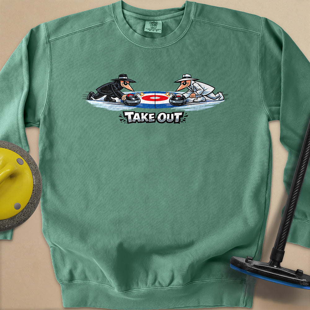 Take Out Toons Unisex Garment-Dyed Sweatshirt