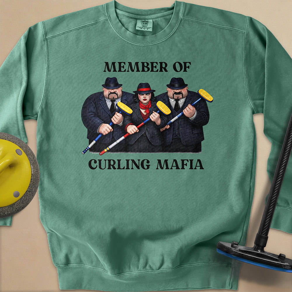 Curling Mafia Unisex Garment-Dyed Sweatshirt