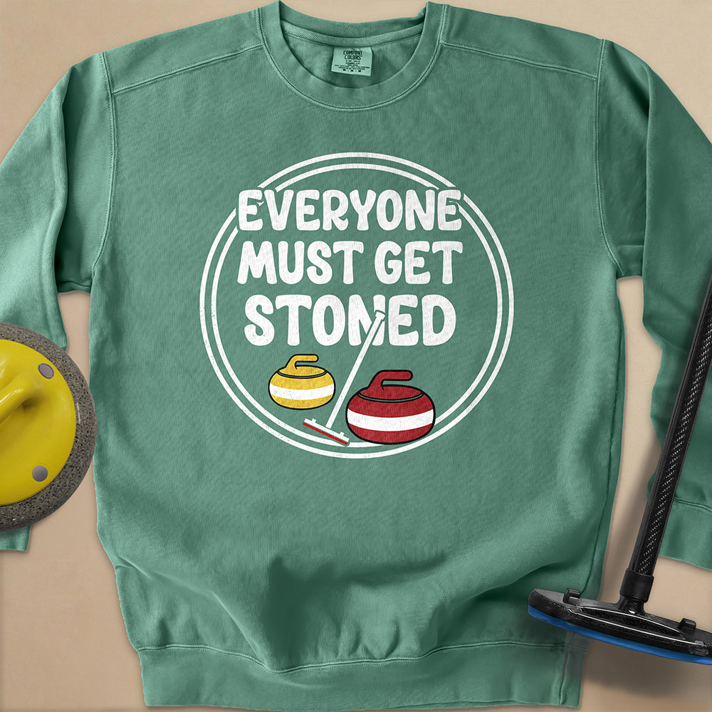 Everyone Must Get Stoned Unisex Garment-Dyed Sweatshirt