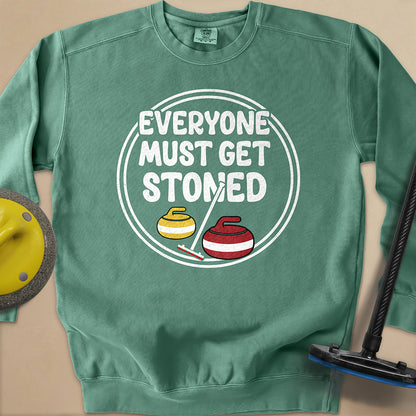 Everyone Must Get Stoned Unisex Garment-Dyed Sweatshirt