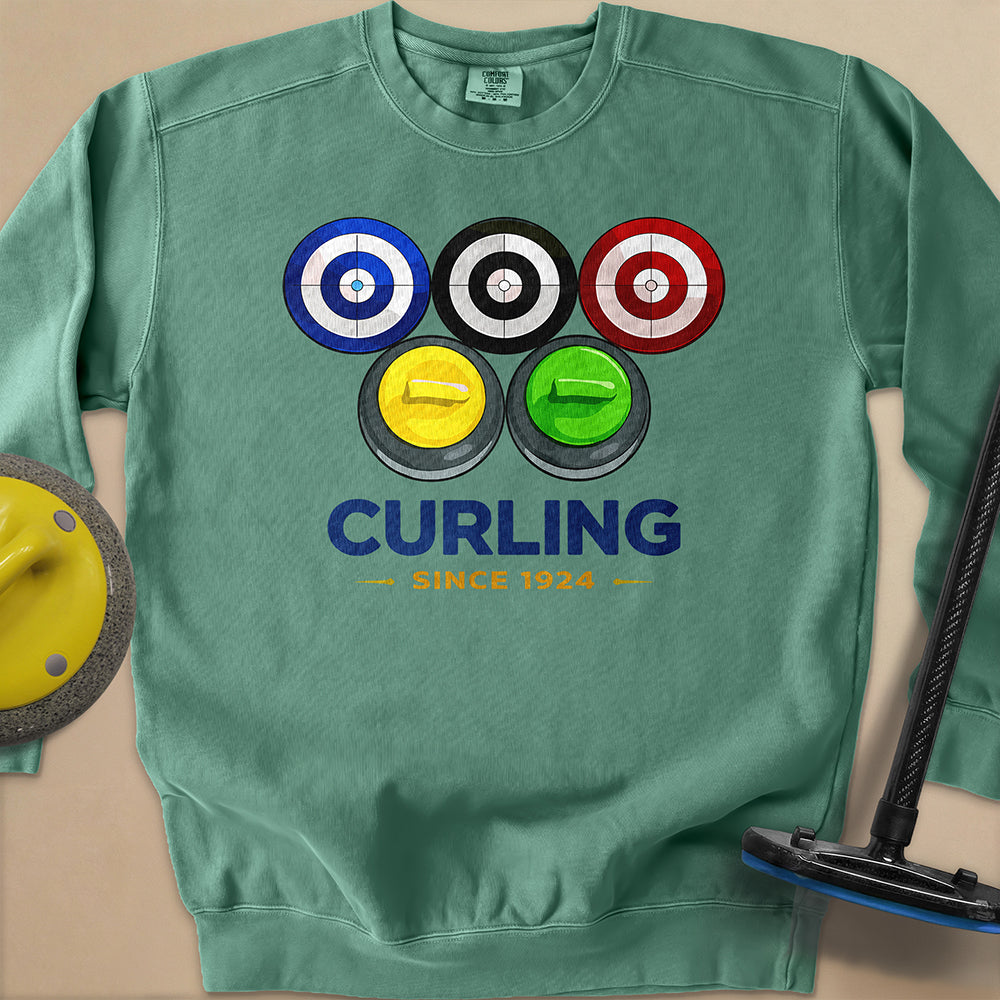 Olympic Rings Unisex Garment-Dyed Sweatshirt