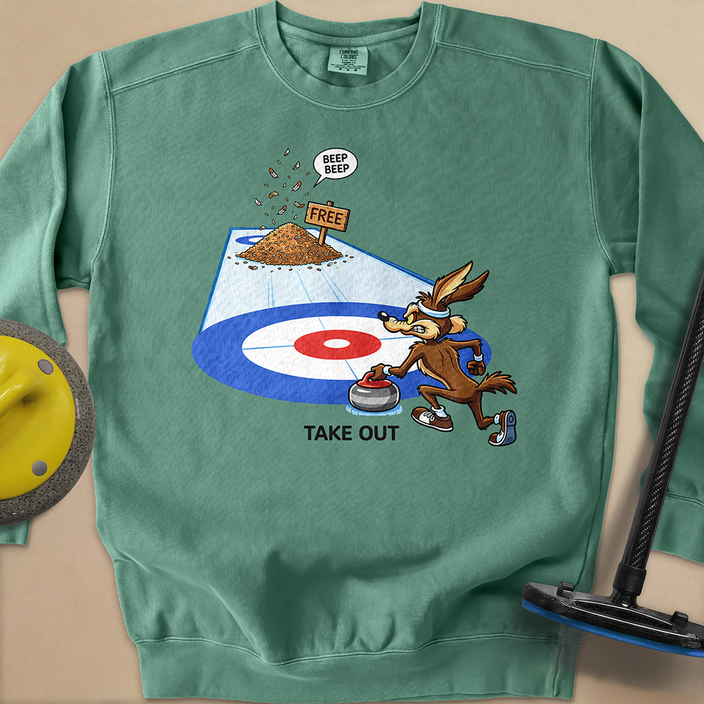 Take Out Unisex Garment-Dyed Sweatshirt