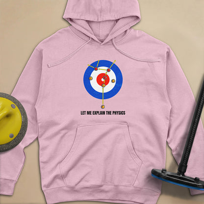 Physics in Curling Unisex Midweight Hoodie