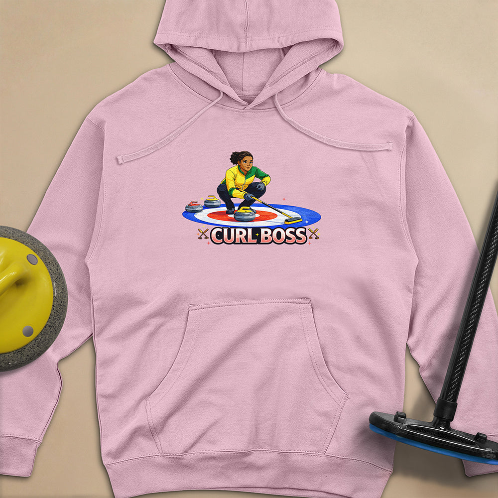 Curl Boss (B) Unisex Midweight Hoodie