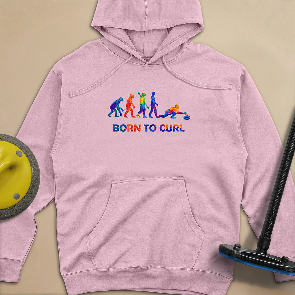 Evolution of Curling 2 Unisex Midweight Hoodie