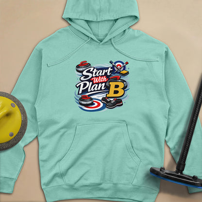 Start with Plan B Unisex Midweight Hoodie