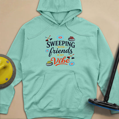 Sweeping With My Friends Unisex Midweight Hoodie