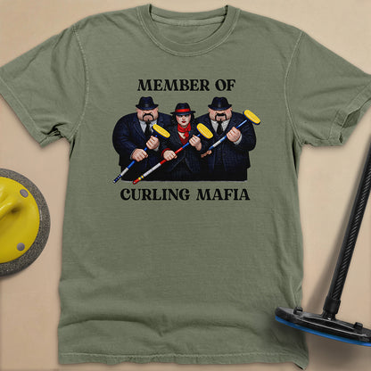 Curling Mafia Unisex Garment-Dyed Heavyweight T-Shirt