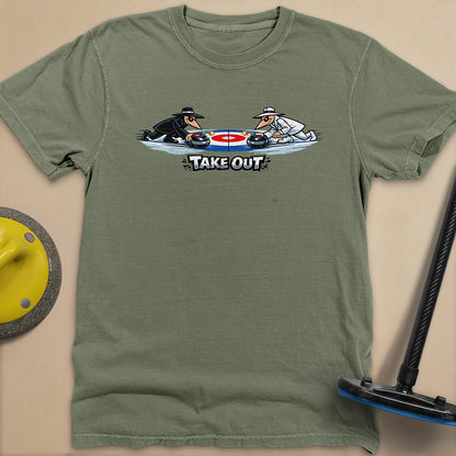 Take Out Toons Unisex Garment-Dyed Heavyweight T-Shirt