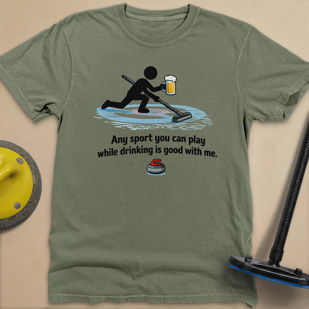 Drink and Play Unisex Garment-Dyed Heavyweight T-Shirt