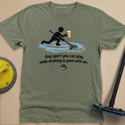 Drink and Play Unisex Garment-Dyed Heavyweight T-Shirt