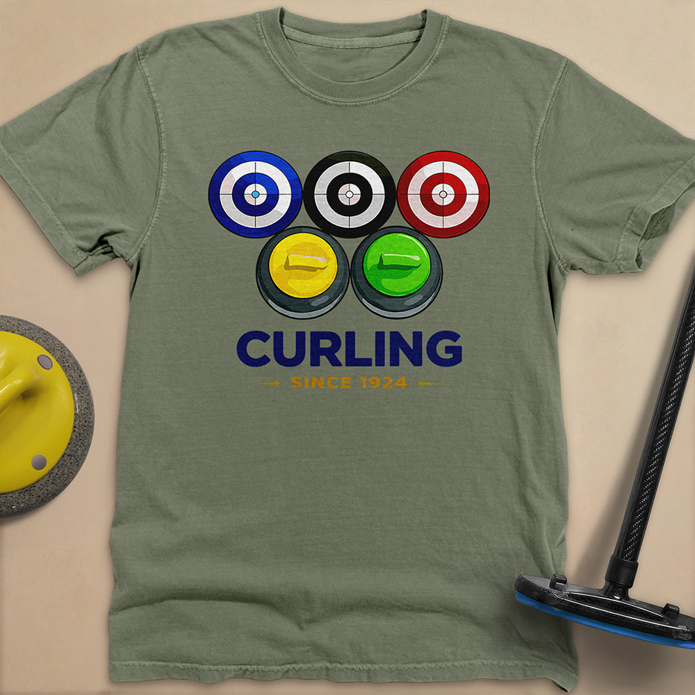 Olympic Rings Unisex Garment-Dyed Heavyweight T-Shirt