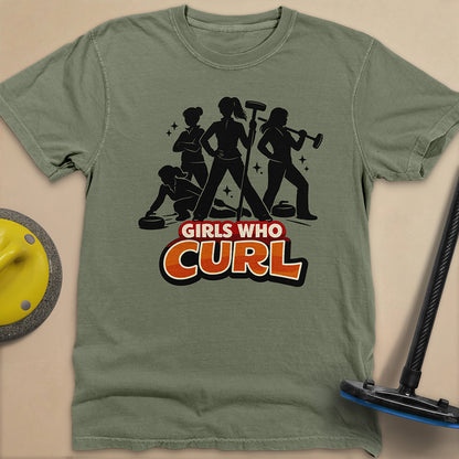 Girls Who Curl Unisex Garment-Dyed Heavyweight T-Shirt