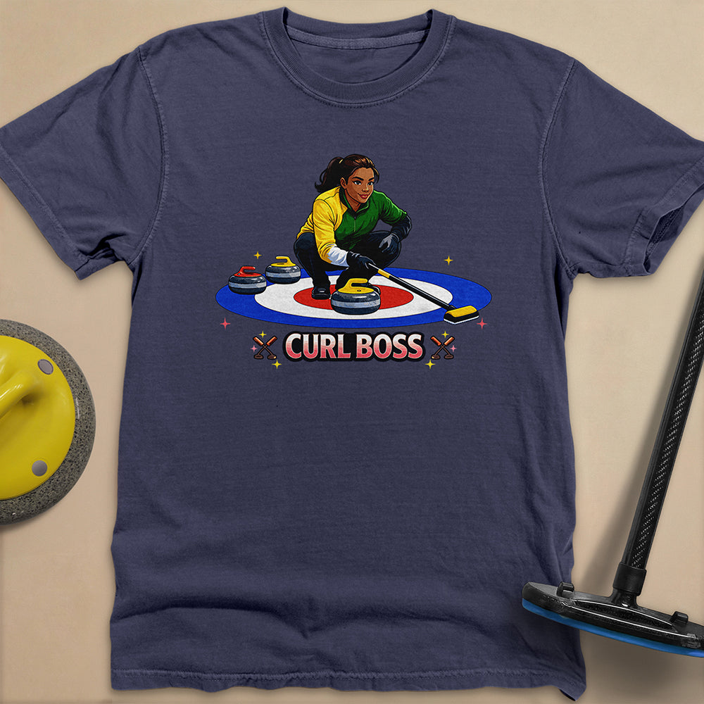Curl Boss (A) Unisex Garment-Dyed Heavyweight T-Shirt