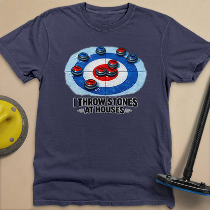 I Throw Stones at Houses Unisex Garment-Dyed Heavyweight T-Shirt