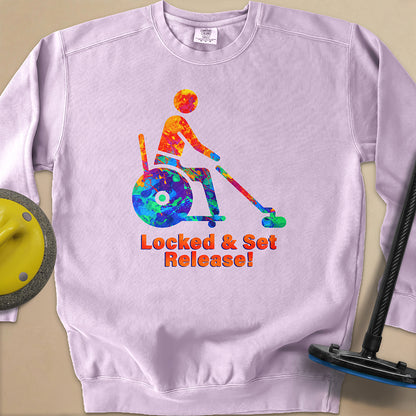 Wheelchair Curling Unisex Garment-Dyed Sweatshirt