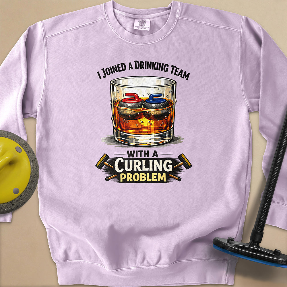 Am Drinking Team Unisex Garment-Dyed Sweatshirt