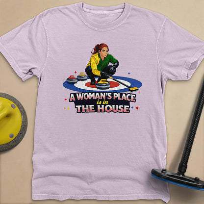 A Woman's Place is in the House Unisex Garment-Dyed Heavyweight T-Shirt