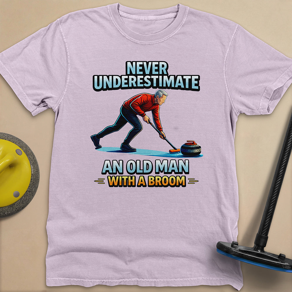 Dont't Underestimate and Old Man Unisex Garment-Dyed Heavyweight T-Shirt