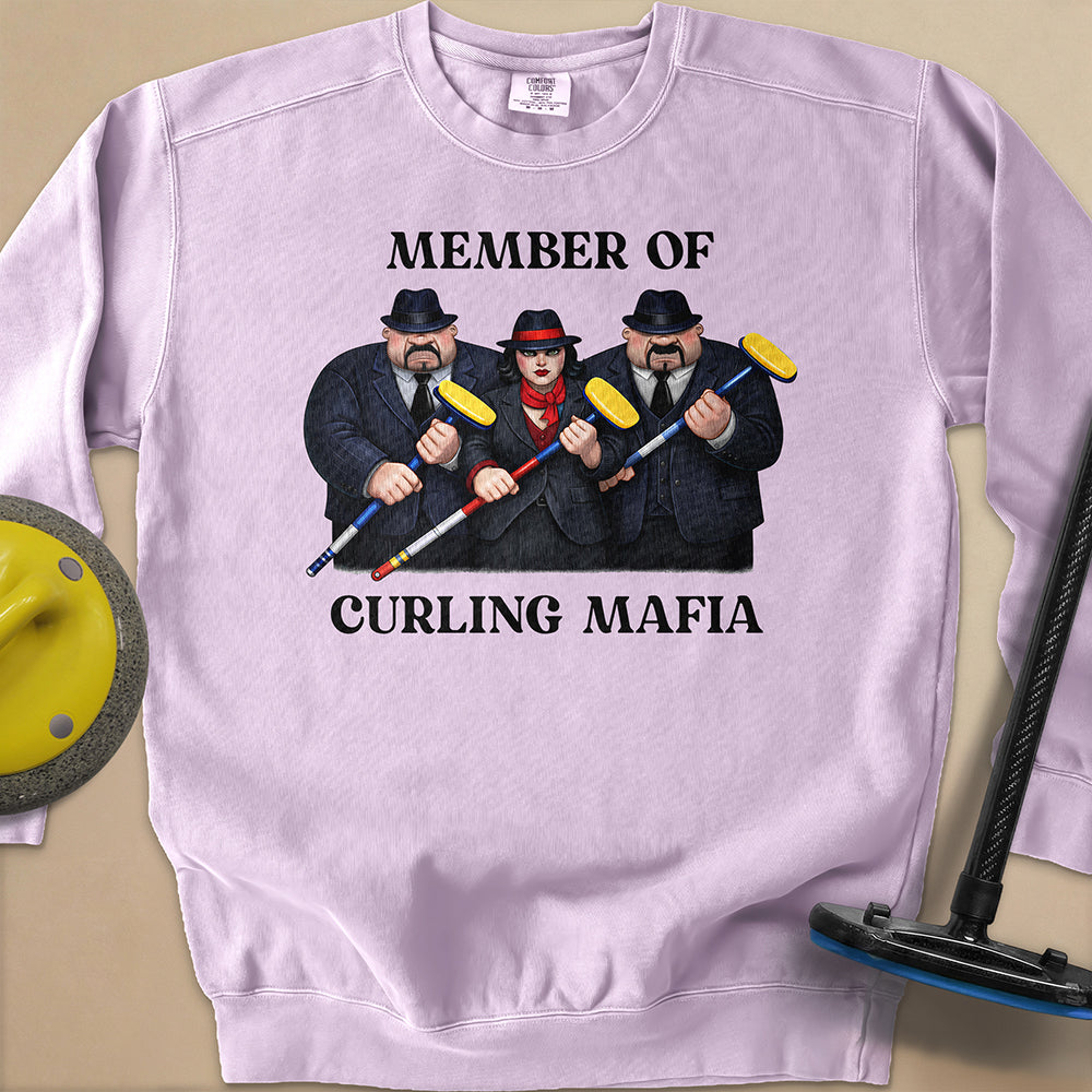 Curling Mafia Unisex Garment-Dyed Sweatshirt
