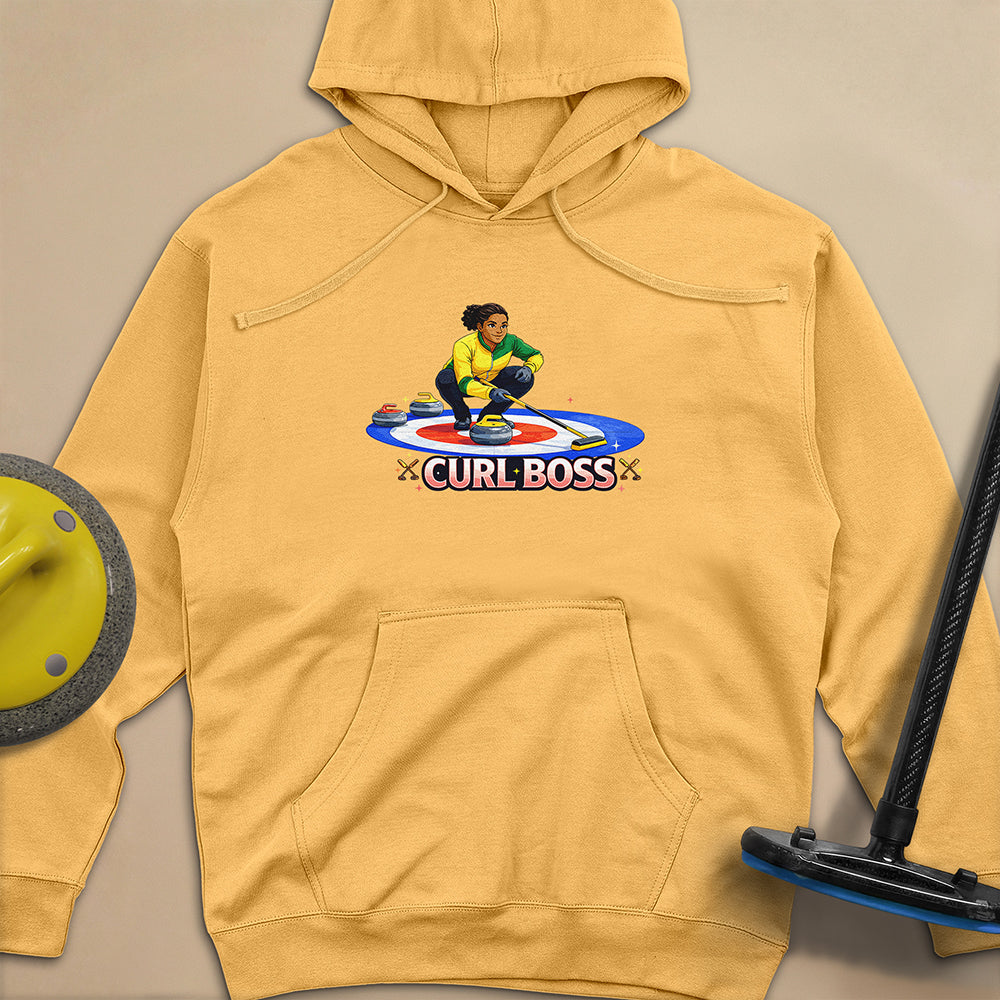 Curl Boss (B) Unisex Midweight Hoodie