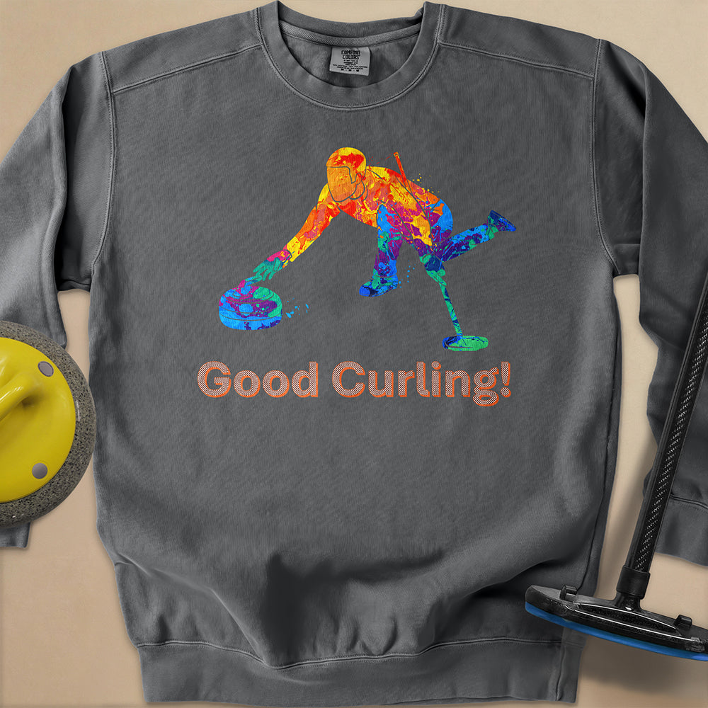 Good Curling Unisex Garment-Dyed Sweatshirt