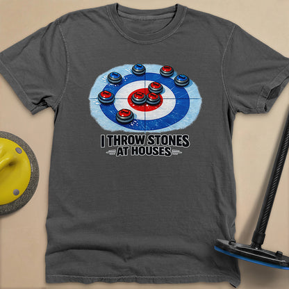 I Throw Stones at Houses Unisex Garment-Dyed Heavyweight T-Shirt