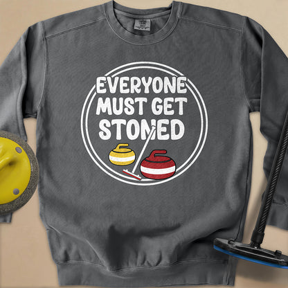 Everyone Must Get Stoned Unisex Garment-Dyed Sweatshirt