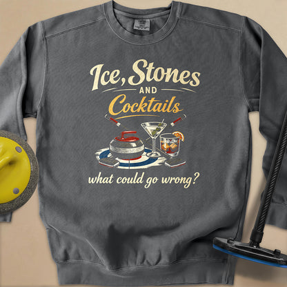 Ice, Stones and Cocktails Unisex Garment-Dyed Sweatshirt