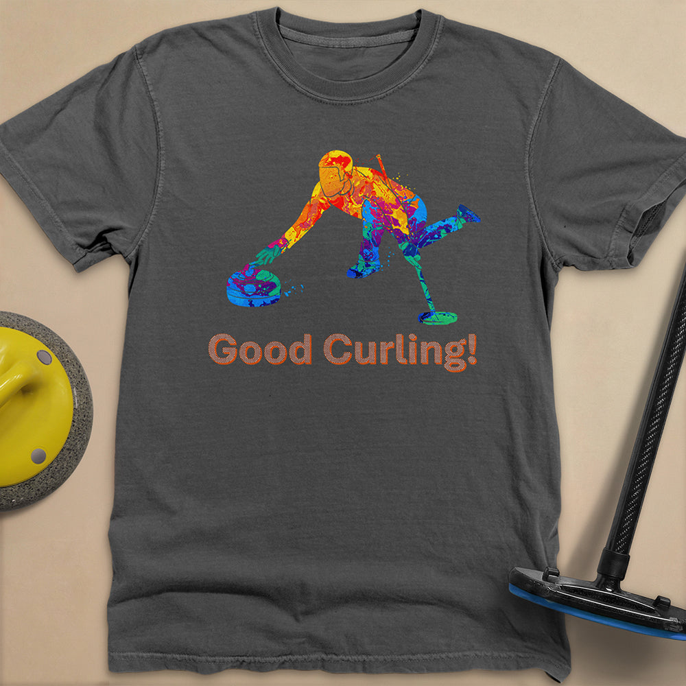 Good Curling Unisex Garment-Dyed Heavyweight T-Shirt
