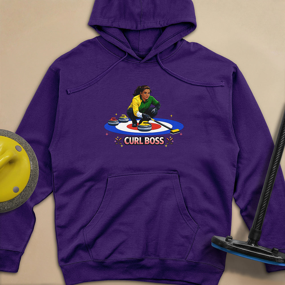 Curl Boss (A) Unisex Midweight Hoodie