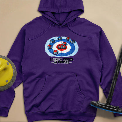 I Throw Rocks at Houses Unisex Midweight Hoodie