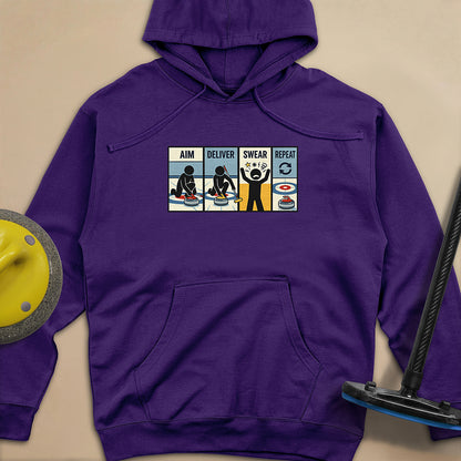 Aim Deliver Swear Repeat Unisex Midweight Hoodie