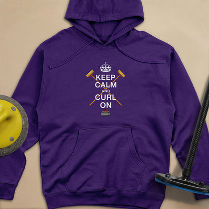 Keep Calm and Curl On Unisex midweight hoodie