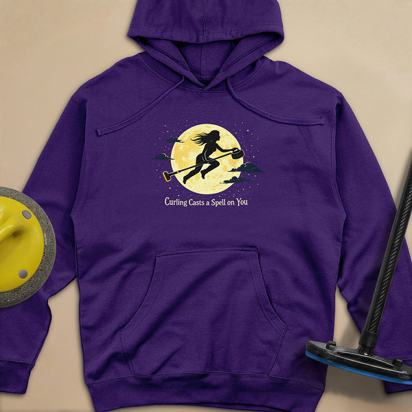Curling Casts a Spell Unisex Midweight Hoodie