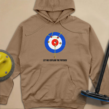 Physics in Curling Unisex Midweight Hoodie