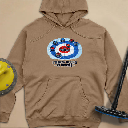 I Throw Rocks at Houses Unisex Midweight Hoodie