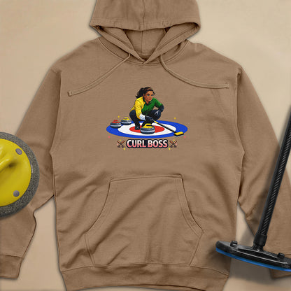 Curl Boss (A) Unisex Midweight Hoodie