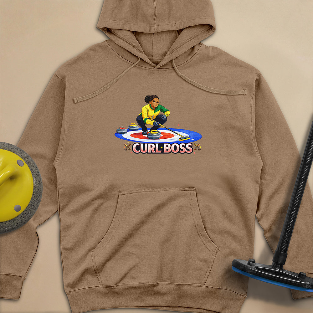 Curl Boss (B) Unisex Midweight Hoodie