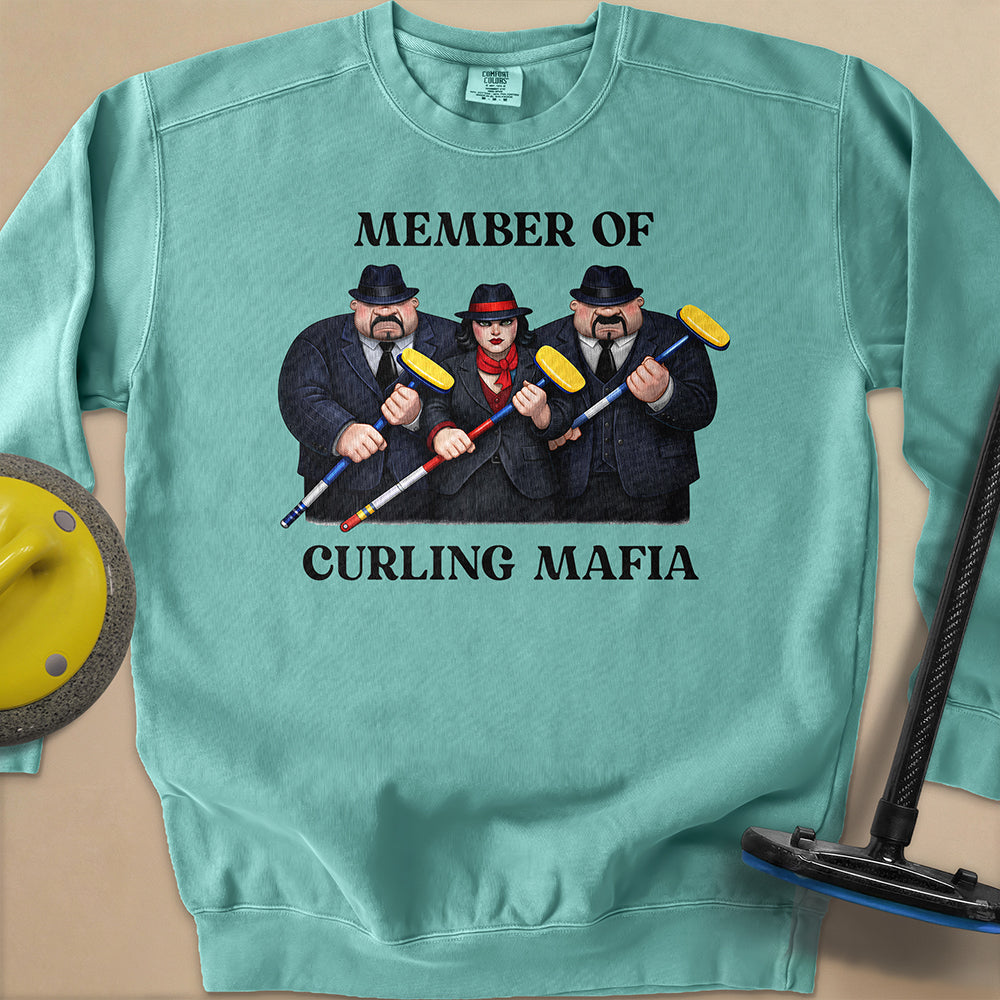 Curling Mafia Unisex Garment-Dyed Sweatshirt