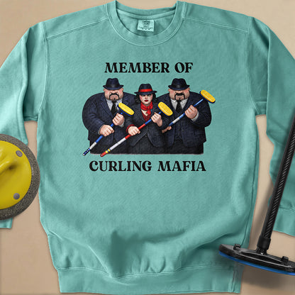 Curling Mafia Unisex Garment-Dyed Sweatshirt